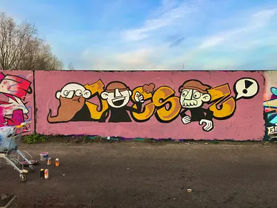 Jesz characters character graffiti graffiti art montana montana cans paint painting wall art