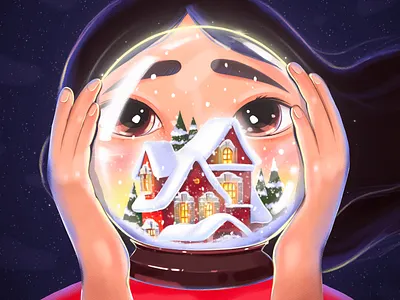 Happy New Year happy holidays happy new year illustration new year snow winter