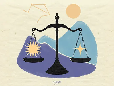 ♎🌜 𝙇𝙞𝙗𝙧𝙖 🌛♎ art design graphic graphicdesign greek illustration libra mythology sign zodiac zodiac sign