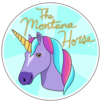 The Montana Horse branding design illustrator logo stickers typography vector