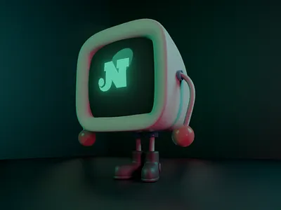 Compu 3d 3d art blender 3d graphic design green illustration modeling