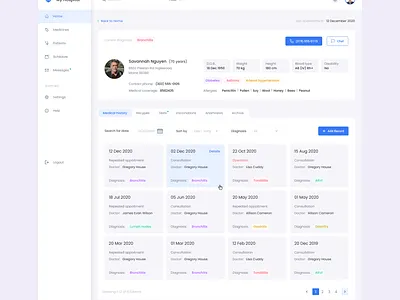My Hospital | Medical Platform dashboard design doctor doctor app doctors icons inspiration likeforlike likes logo ui ui ux