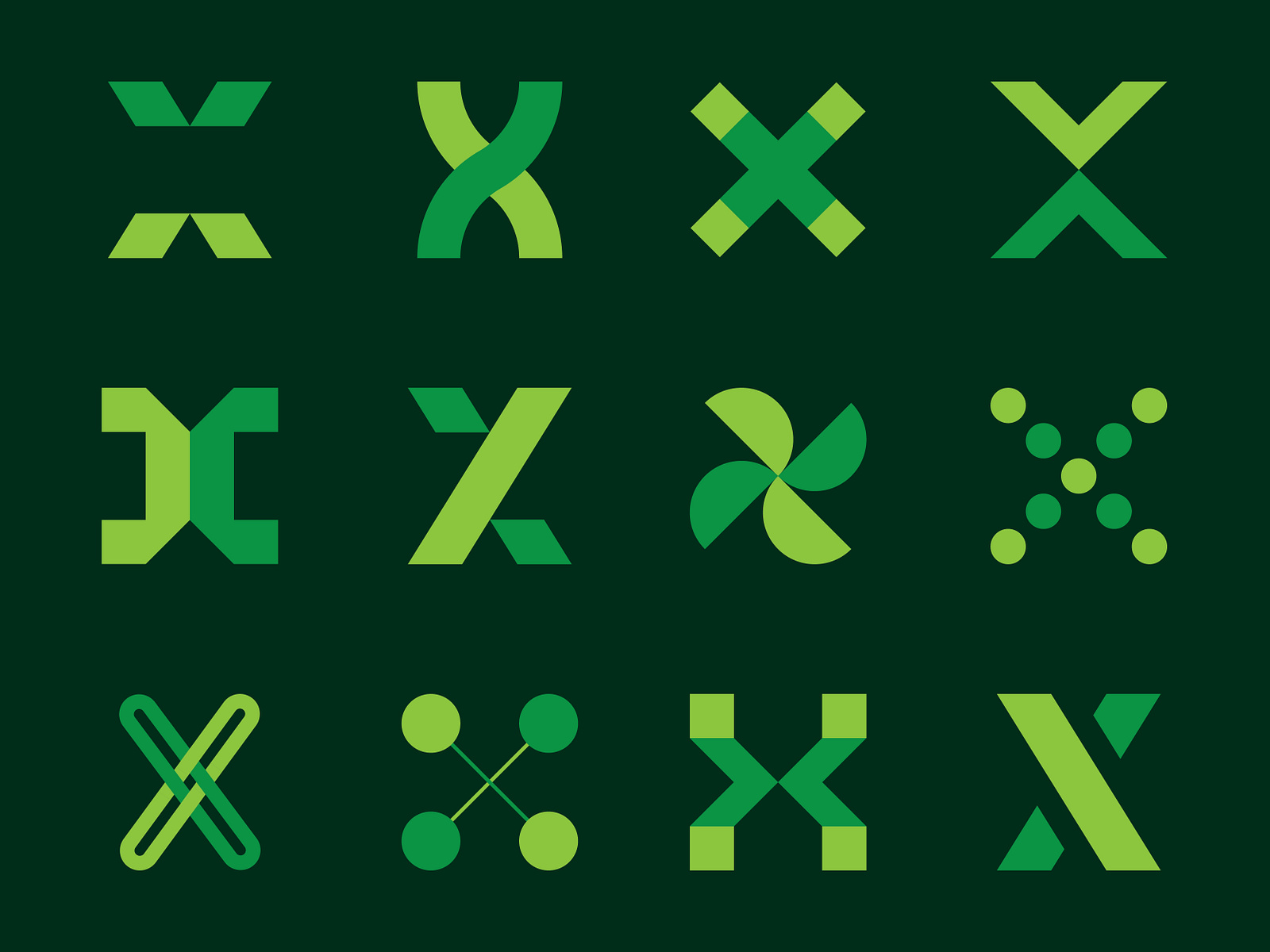 X Symbols by Chris Rooney on Dribbble