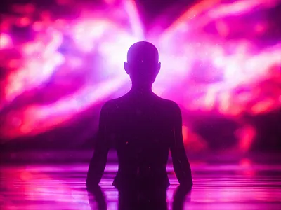 Indecision c4dart cgi cinema4d design dream illustration nebula octane rendered surreal