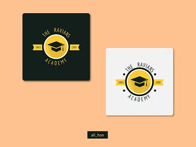 The Ravians Academy Logo Design - Versions. academic logo adobe illustrator branding creative designer design fiverr freelance freelancer freelancewebdesigner graphic design graphics designer illustrator logo design mascot logo remote worker ux vector web design web designer