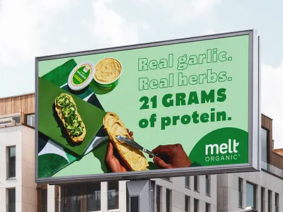 Billboard design for Melt Organic brand brand design brand identity branding design graphic design