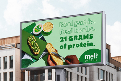 Billboard design for Melt Organic brand brand design brand identity branding design graphic design