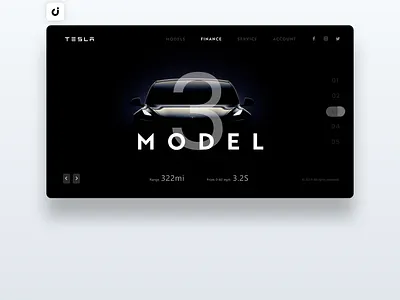 🚙 Tesla Website Design design designer dev development digital graphic illustration mobile ui ux