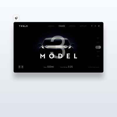 🚙 Tesla Website Design design designer dev development digital graphic illustration mobile ui ux