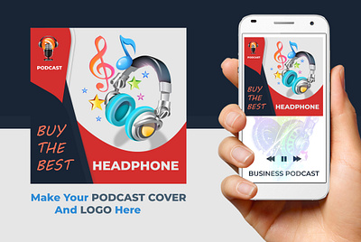 Podcast cover art or Logo 1 branding colors corporate design design good simple smart style stylish typography