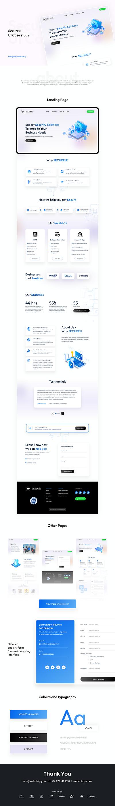 secureU UI UX Case Study figma ui ui ux website website design xd