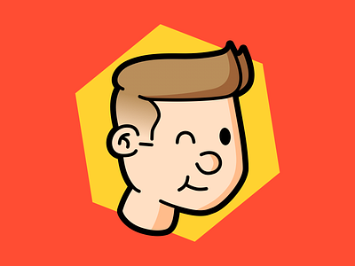 Mini Michael avatar cartoon headshot illustration person sketch sketchapp