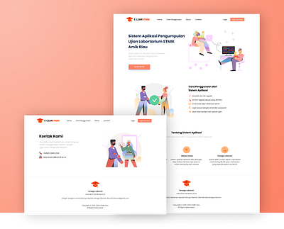 E- Learn STMIK - Web Design and Web Development dutormasi homepage landing page landingpage learn learning platform web development website