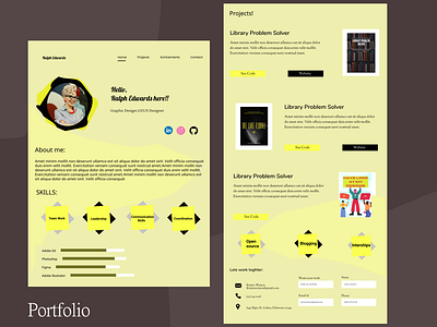 Portfolio Design adobe adobe xd adobexd app creative design ui ui design uidesign uiux ux