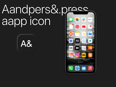 Aandpers&.press App Icon app app icon branding dailyui dailyui005 dailyuichallenge design design a day logo minimal ui