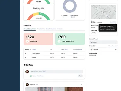 #FromTheArchives: Job Application Assignment #1 charts clean control panel feed map navigation stats ui web