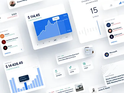 Stock Trading App UI Pattern clean clean ui design home page investment pattern platform profile stock stock market tools ui ui pattern ui patterns user interface ux web design