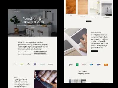 Ideology Carpentry Website elegant ui web website