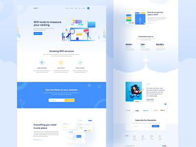 Soyco - SEO Landing Page agency website clean creative creative design design digital marketing agency landing page seo ui ux website