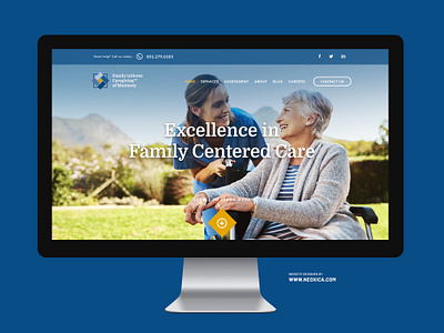 Caregiving Service - Website assisted living career caregivers caregiving charity clinic health service healthcare home service landing page medical medical care nonprofit nursery nurses nursing personal care web design website wellness