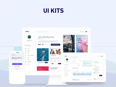 Ui kits by Restie Antiquin app dashboard ui design landing page ui ux ux web design