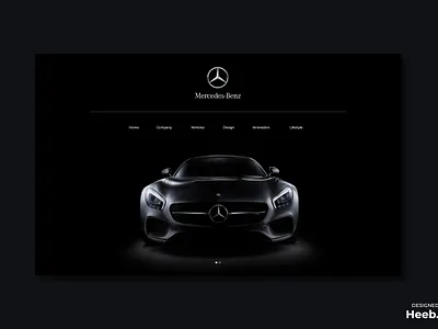 Mercedes benz website design design minimal ui ux web