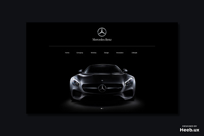 Mercedes benz website design design minimal ui ux web