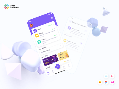 Finance Mobile App UI Kit app creative finance finance app finances financial app ios kit mobile mobile app mobile app design mobile design mobile ui ui ui design ux uxui wallet app wallet ui