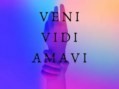 TOO STRANGE A HAND aesthetic collage colorful experimental gradient graphic metaphor music neon poster shakespeare