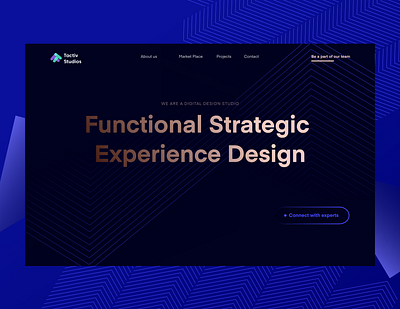 tactiv site design app clean design landing page minimal ui ux web web design website