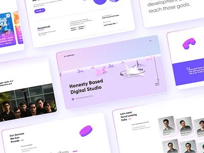 HonestCraft - Digital Agency 3d 3d interactive branding design interactive landing landing design landing page landing page design landingpage three three.js threejs ui ui ux ui design ui ux design ux ux design website