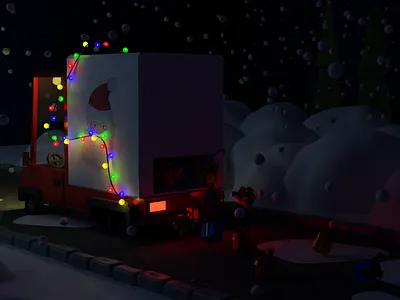 Holiday is coming 3d 3dmodel blender3d frostnout illustration low poly newyear