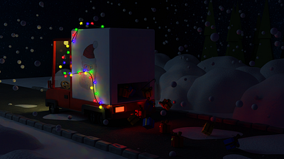 Holiday is coming 3d 3dmodel blender3d frostnout illustration low poly newyear