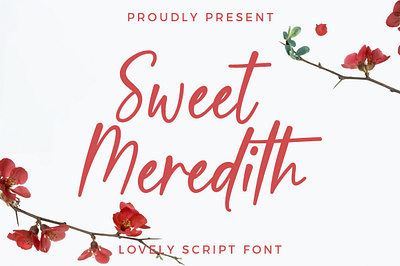 Free Sweet Meredith Script Font beauty bestseller branding brush calligraphy clean couple elegant fancy feminine fresh gorgeous handwritten invitation ligature minimalist modern popular wedding women