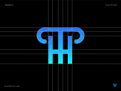 T + H Letter logo mark app brand design brand identity branding colorful concept design gradient icon illustration letter h letter t logo logo design branding logotype minimal modern modern logo typhography