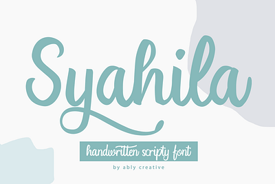 Syahila creativefabrica creativemarket font font awesome font design font logo fontbundle handwrittenfont lettering font scriptfont trendingfont