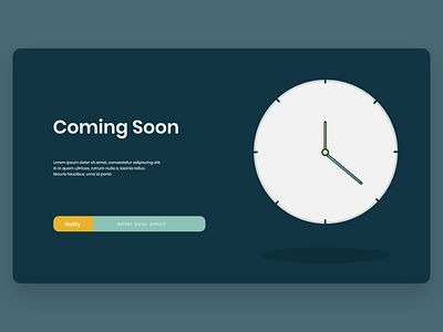 Coming Soon DailyUI048 048 adobe adobe xd app design ui ux daily 100 challenge dailyui design frontend ui ux web