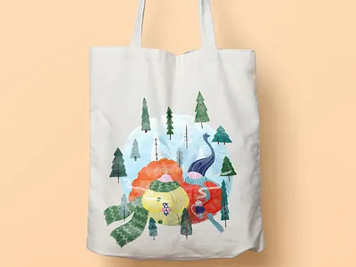 Canvas Bag illustration adobe illustrator canvas bag design illustration vector