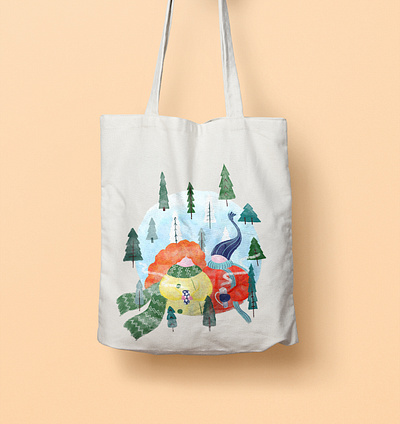 Canvas Bag illustration adobe illustrator canvas bag design illustration vector