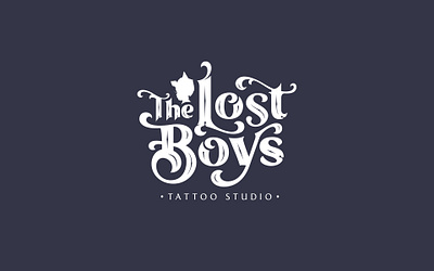 Lost Boys - Identity for a local tattoo studio branding custom type design logo lost boys tattoo typography vector