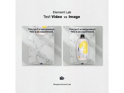 Element Lab - Test Video VS Image advertising branding creative design designs element facebook ad flat image lab marpipe product test video