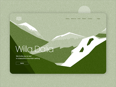 Willa / website art branding design illustration minimalistic mountains nature photoshop typography ui ux web web design website