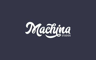 Machina Studios - Identity for a design studio branding custom type design logo machina typography vector