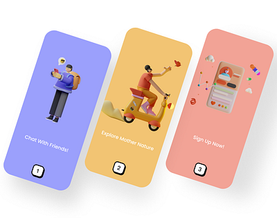 Get started design illustration ui