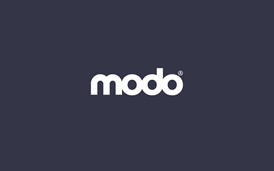 Modo - Identity for an supermarket own-brand fashion label branding custom type design icon illustration logo monoline typography vector