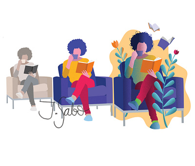 Woman Reading Flat Design adobe illustrator character design characterdesign flat design flat illustration flatdesign illustration illustrator pen tool