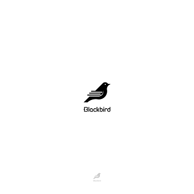 blackbird logo bird design logo typography