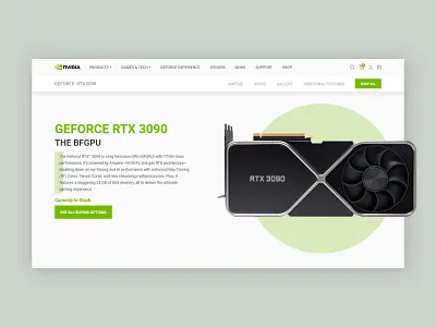 Currently In-Stock 096 adobe xd card clean clean design clean ui concept daily ui dailyui design gpu graphics minimalist typography ui ux web webpage website xd