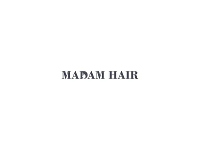 madam hair logo design logo typography
