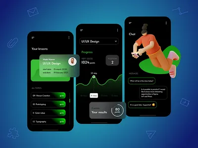 Mobile app of classes figma